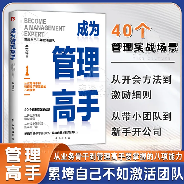 成为管理高手 累垮自己不如激活团队从骨干到管理高手八项能力LY