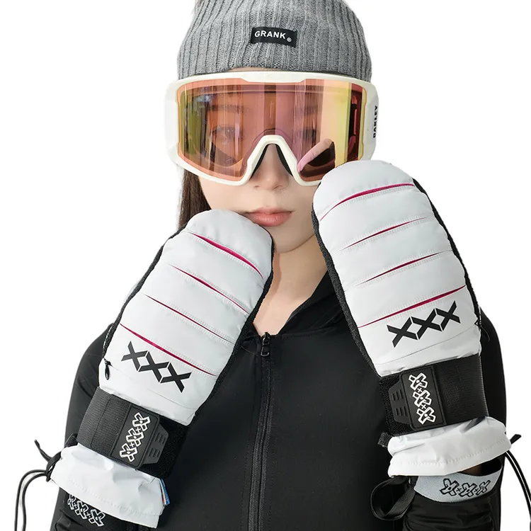 XXXsnow单板滑雪手套内置护腕女款凯夫拉刻滑手套护掌3L防水五指