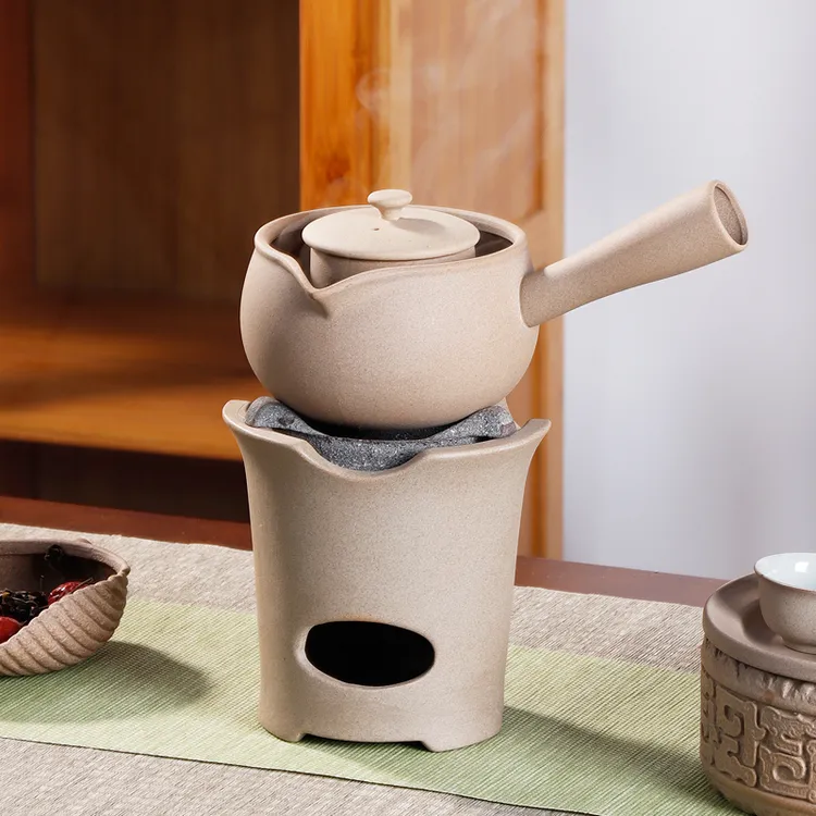 大城煮茶器小令炭炉煮茶器套装茶炉碳炉煮茶壶侧把陶壶围炉煮茶