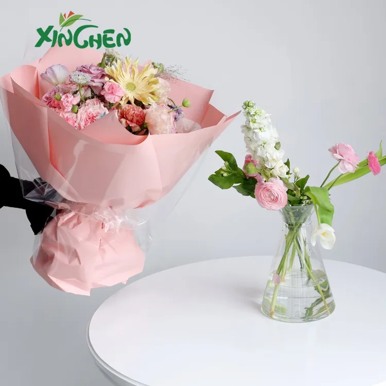 手打螺旋花束包花神器 塑料花瓶 欣辰鲜花包装材料通用