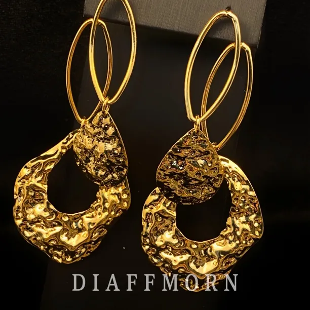 铜合金耳饰 YinMan〖耳畔风情〗设计师时尚轻奢法式气质耳环