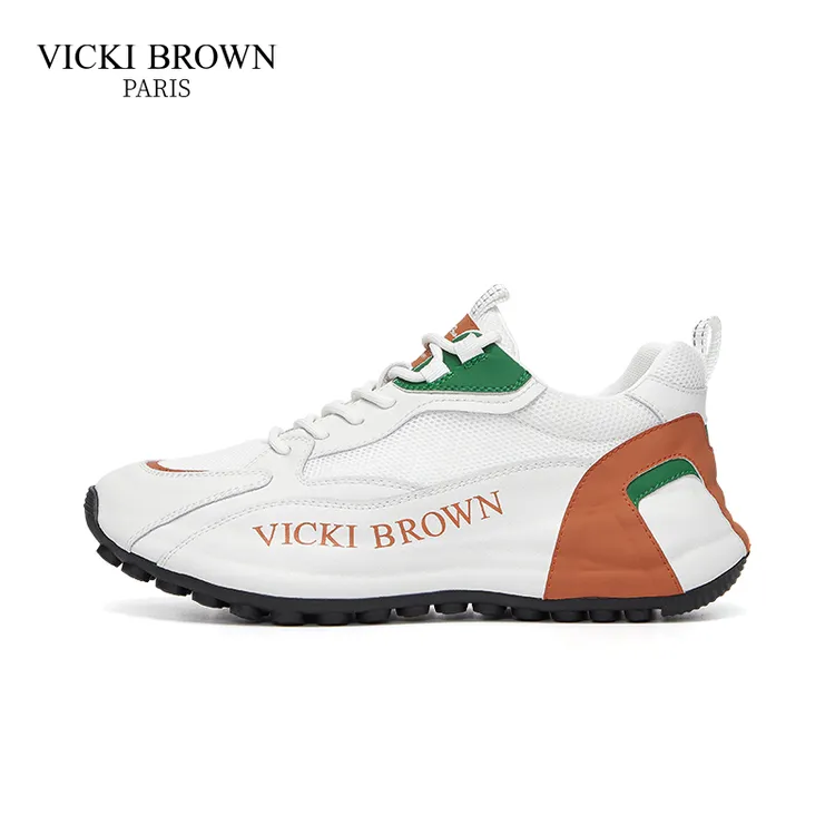 VICKI BROWN/未毕 时尚休闲飞织网面鞋透气休闲潮鞋男鞋VBZC96048