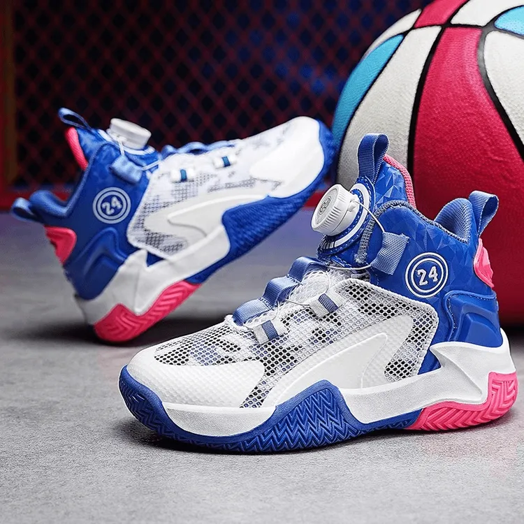 ABC儿童篮球鞋2025春季男童鞋防滑运动鞋中大童网面透气实战球鞋