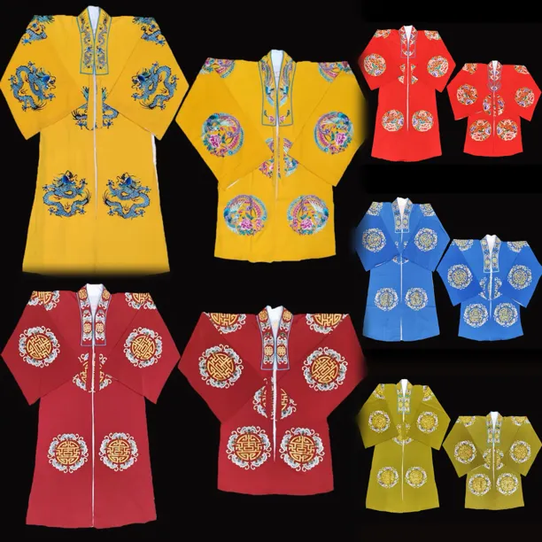 戏曲对披戏剧京剧小生老旦团花对披龙凤对披员外老爷员外夫人服装