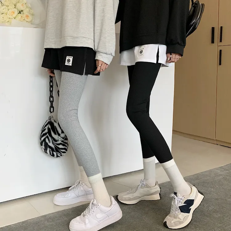 屁帘秋冬季小短裙高腰半身裙女大码叠穿下摆显瘦遮胯纯棉打底裙