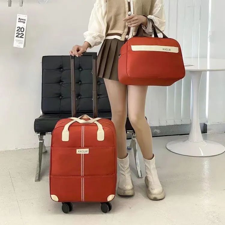 行李箱拉杆箱带轮子的旅行包女出差短途手提学生住校大容量旅游包