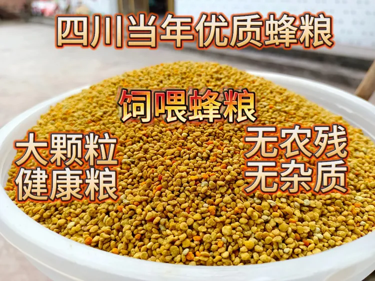 四川油菜草花粉蜂粮，无病菌无农残，起蜂快，健康蜂群