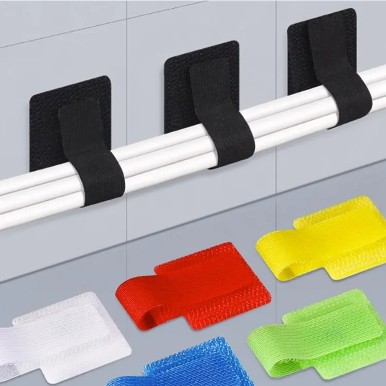 10pcs数据线收纳桌面理线器电脑束线贴扎带电线网线走线固定器