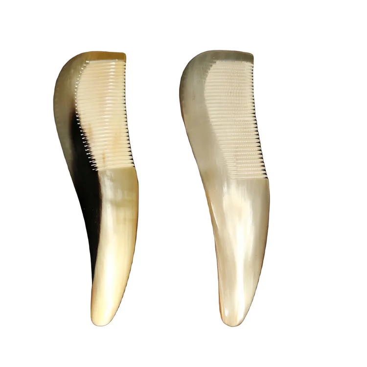 纯牛角手工艺制作牛角梳大翘尾梳洗头按摩梳