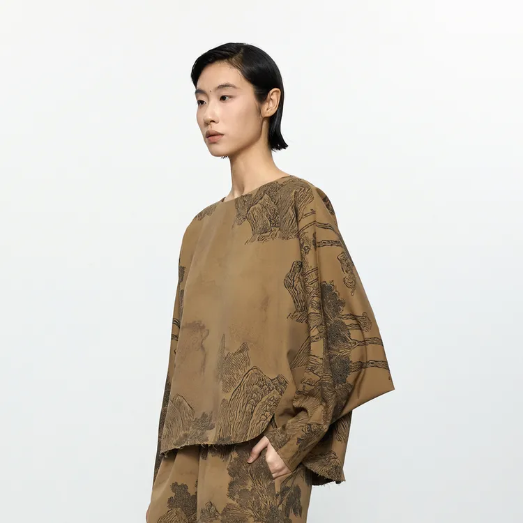 EXCEPTION印花中式套头衫AC24-P1D20