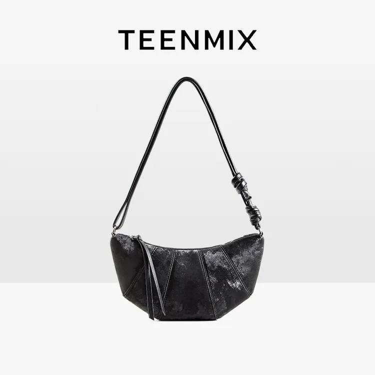 天美意女包2025新款可颂包腋下包小众设计斜挎单肩包