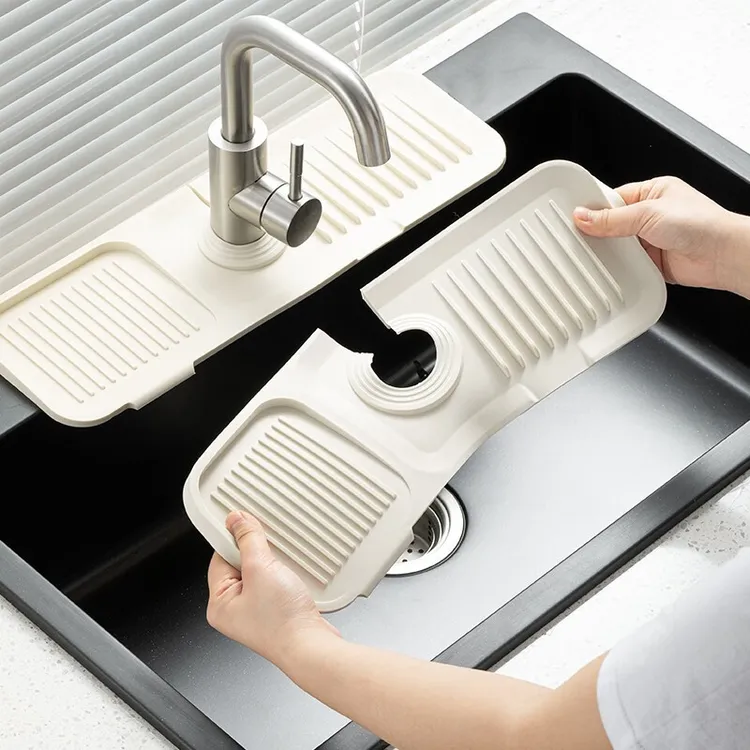 家之物语硅胶沥水垫水龙头防霉水槽积水垫家用防滑台面新家入住垫