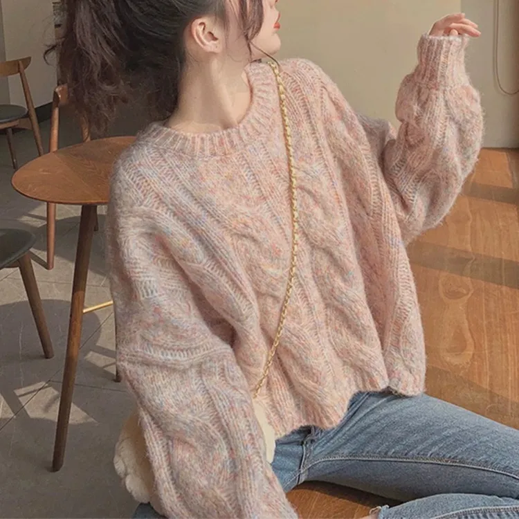 毛衣女秋冬2025新款慵懒风奶乖温柔系穿搭加厚内搭打底针织衫上衣