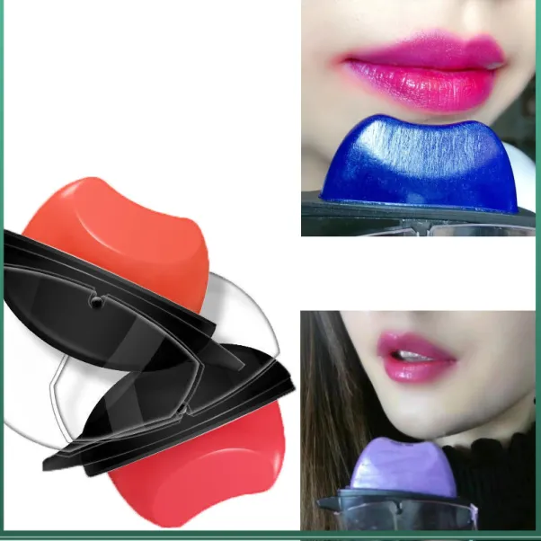 懒人口红蓝色妖姬温变滋润唇膏黄皮素颜显白一抿唇型不易脱色不易