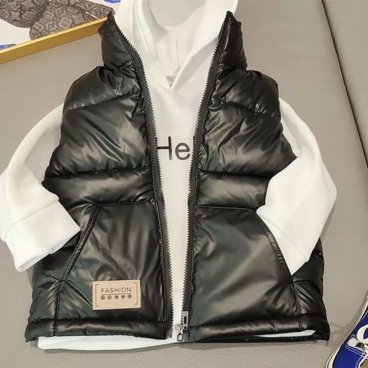 【校服神器】秋冬儿童马甲男女童加厚棉外穿免洗马夹小中大童冬装