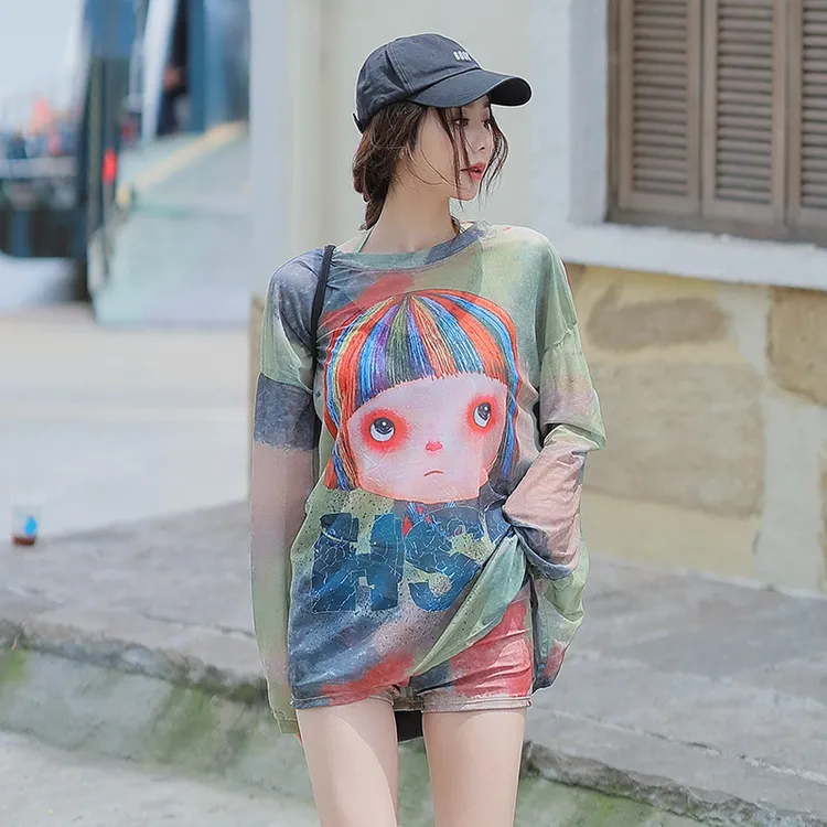 新款微胖泳衣女遮肉显瘦分体三件套罩衫外罩长袖洋气女孩潮酷温泉