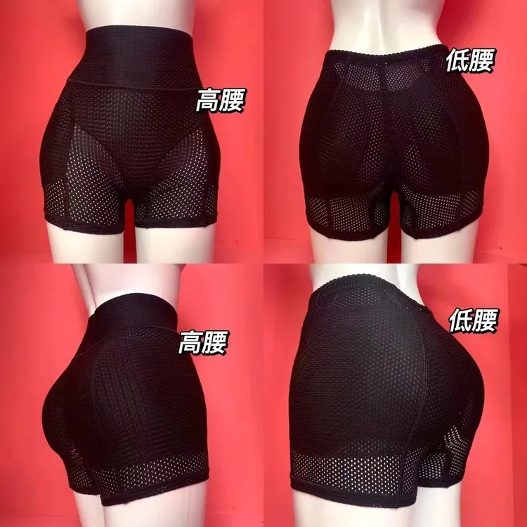 提臀裤女高腰收腹丰臀丰胯蜜桃美臀无痕网纱塑型收腹裤翘臀神器