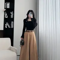 拉夏贝尔25现货春季法式气质优雅轻奢高腰上衣+半身裙 10136 XYZ