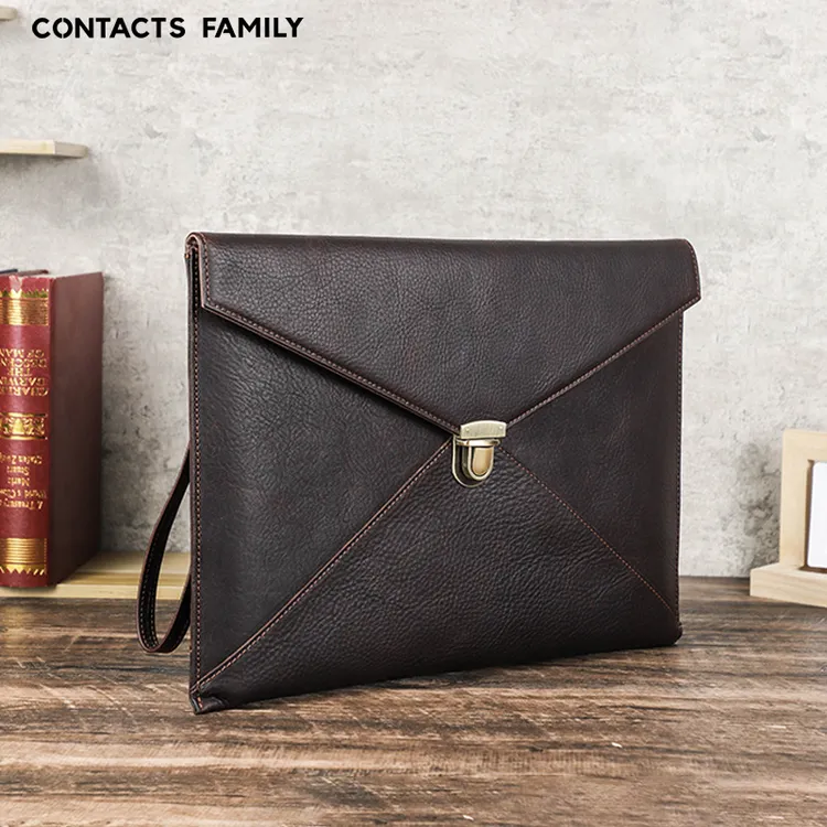 适用macbook pro13/14牛皮电脑保护套信封式手提笔记本电脑内胆包