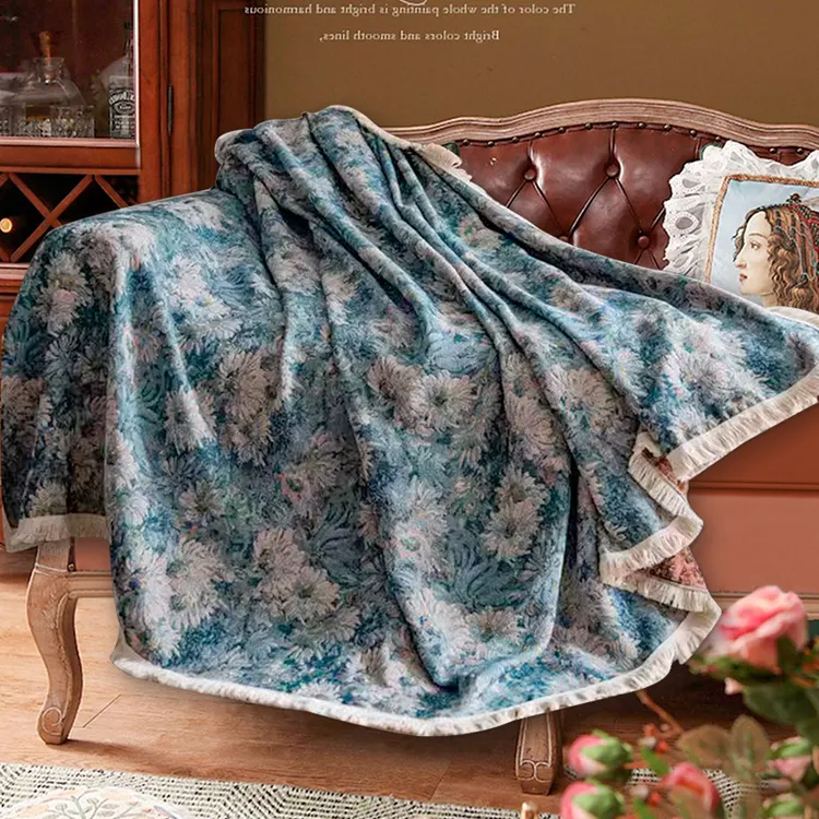 新款向日葵沙发垫四季通用防猫抓坐垫套罩多功能套罩盖布四季通用