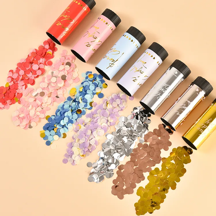 生日网红婚礼手拧小礼炮喷花筒手持毕业新年派对结婚拍照礼花筒