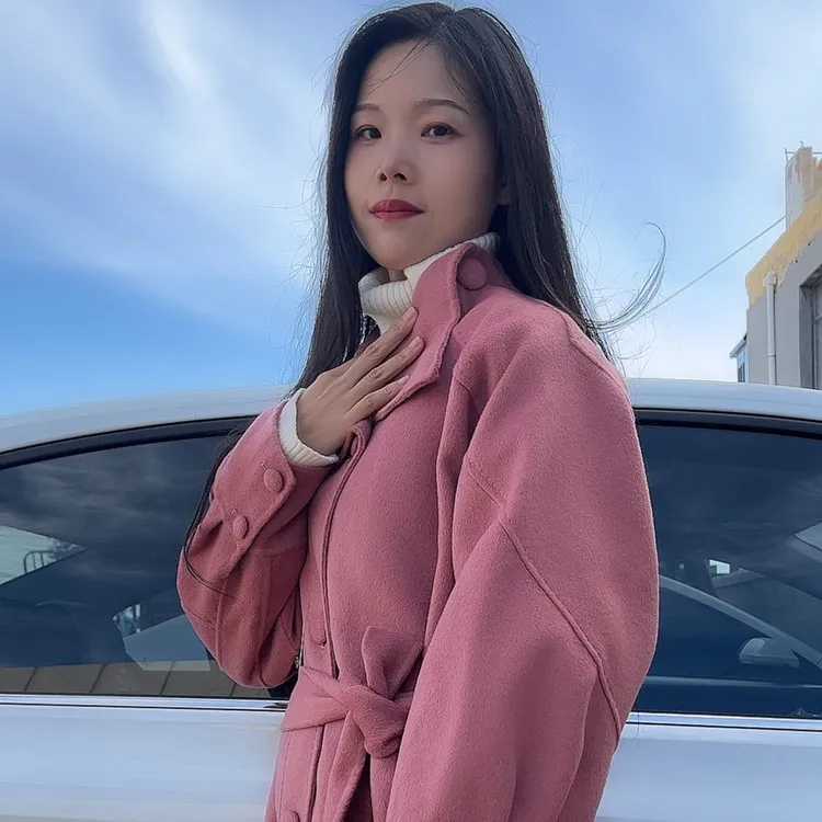 秋冬厚款毛呢外套常规H型百搭韩版外套加厚宽松双面入冬漂亮衣服
