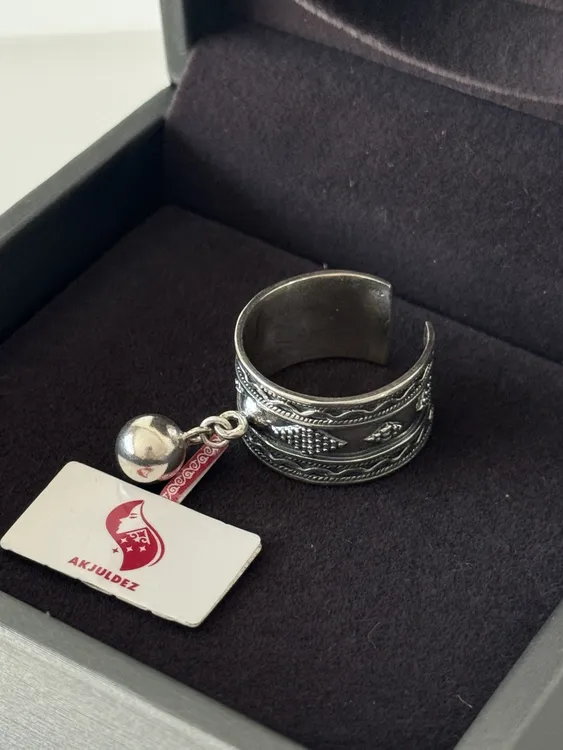 925银戒指 复古纯银手工银戒指