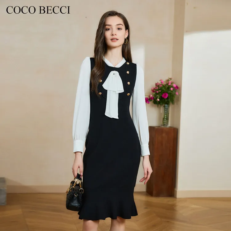 COCO BECCI【夜巴黎】法式优雅连衣裙YT24YSU720028