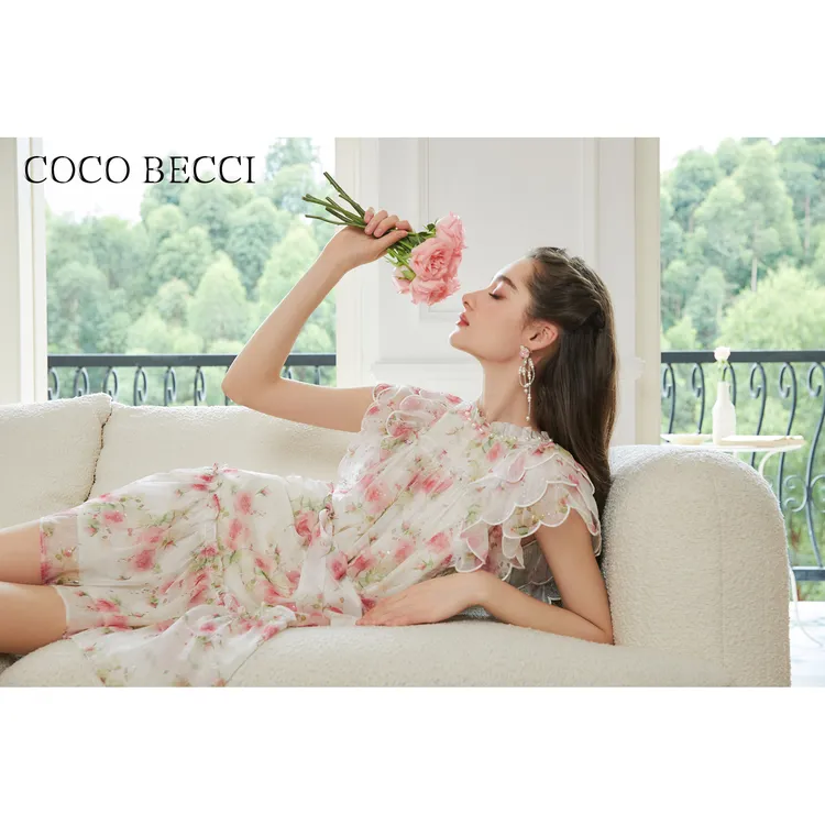 COCO BECCI新【蔷薇少女】碎花连衣裙YT24YSU720020