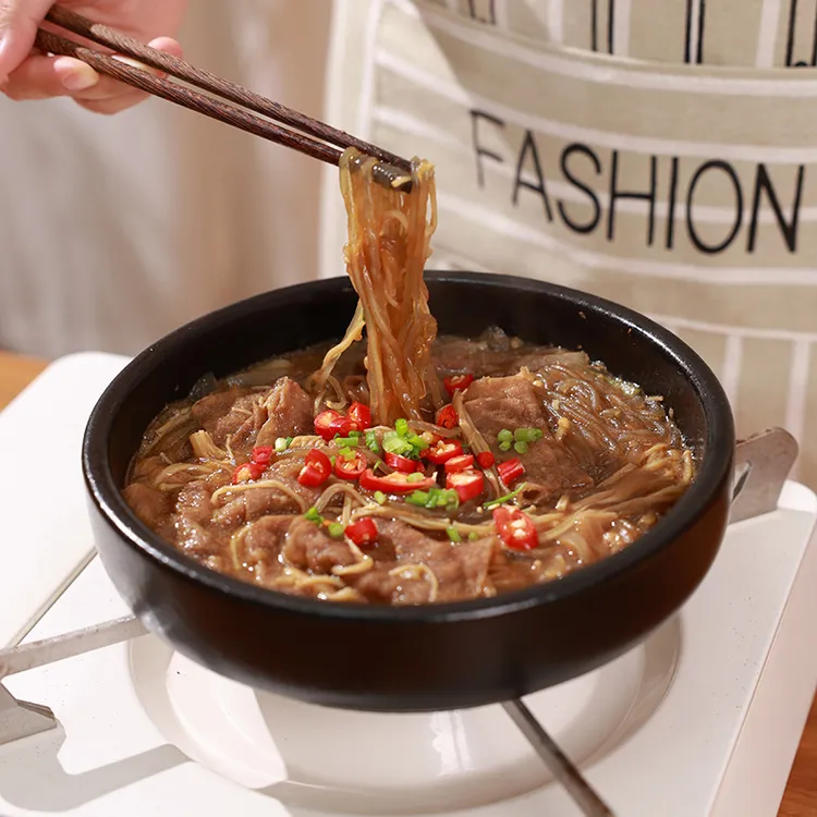 陶煲王米村拌饭专用石锅韩国石板菜平底小砂锅家用耐高温商用陶瓷