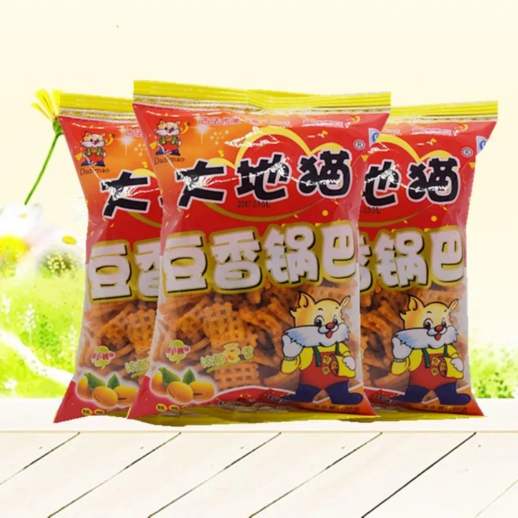 华亿星星大地猫锅巴椒香麻辣味90g/袋装西安休闲零食小吃豆香锅巴