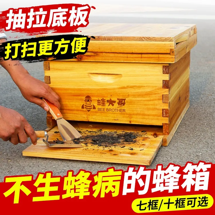 蜂大哥活底养殖中蜂十框工具养殖厂家直销蜂箱蜂箱批发畜牧工具