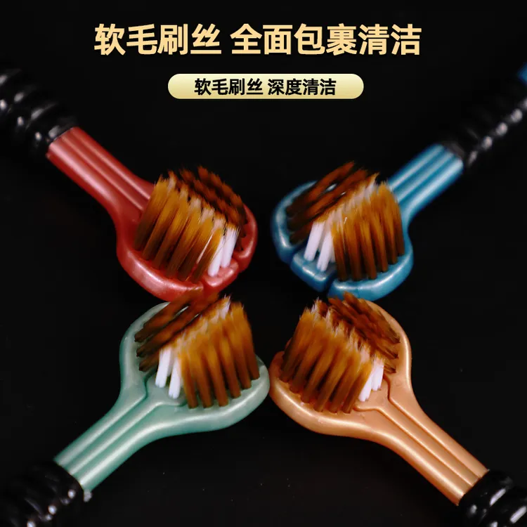 【强烈推荐】高档三面牙刷独立包装家庭装牙刷学生女士大人护龈细毛