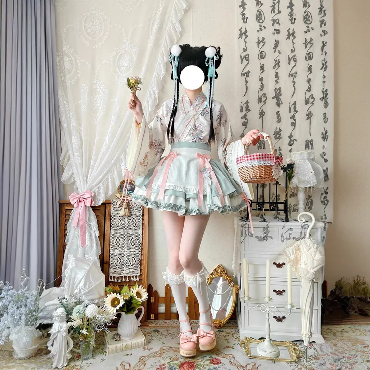 【小药师·本草植物】秋冬中华风lolita大袖交领大摆裙套装平价lo裙