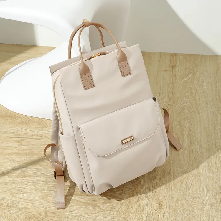 GOLF/高尔夫简约休闲双肩包女百搭通勤15寸电脑包背包小清新书包