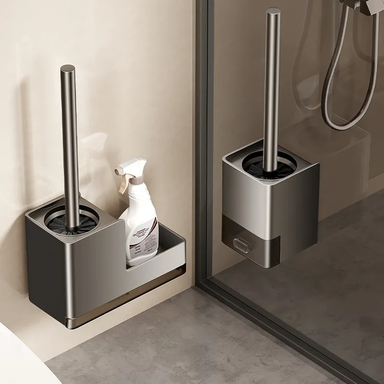 马桶刷缝隙刷厕所浴室壁挂式家用无死角壁挂免打孔坐便器清洁套装