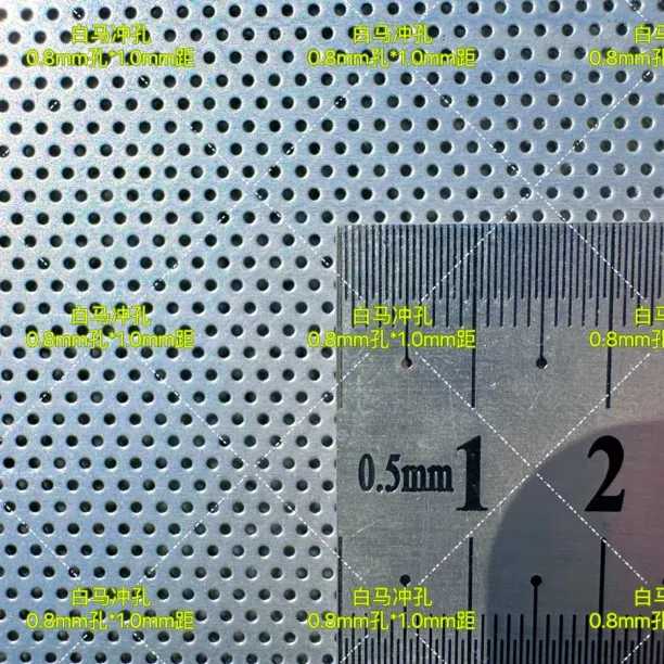 0.8孔*1.0距不锈钢微孔板