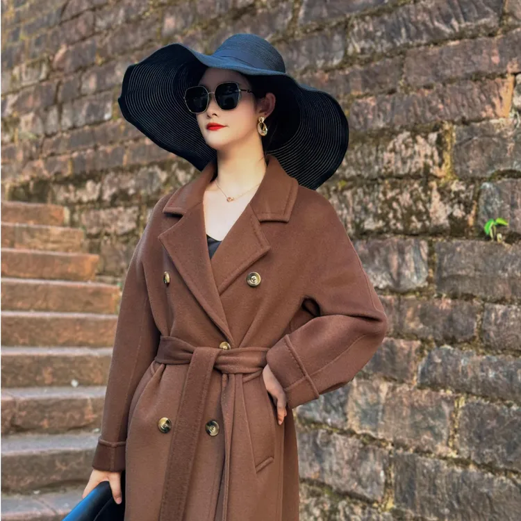 断码捡漏款 30羊绒双面加厚长款羊绒大衣 经典百搭款