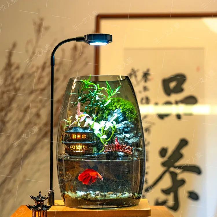 凤凰古镇G级纯手工艺术观赏微景观生态流水摆件