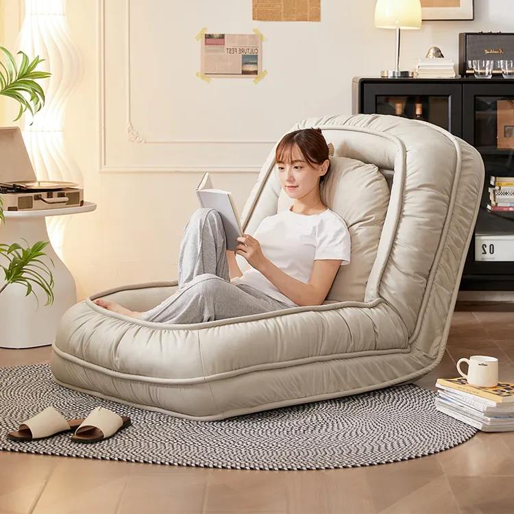 人类狗窝懒人沙发床轻奢北欧单人双人简约阳台家用客厅可折叠沙发