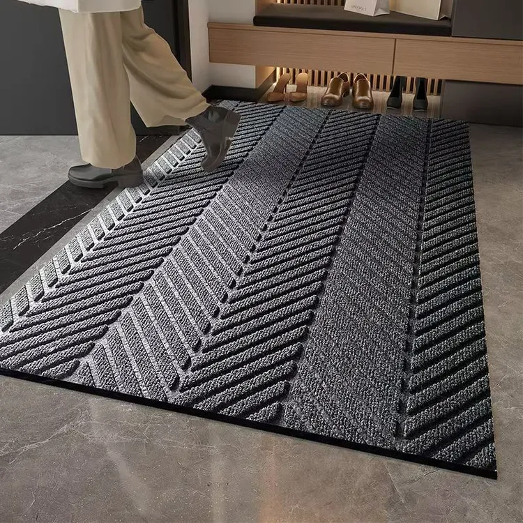 轮胎纹地毯入户门地垫家用厨房卫生间吸水防滑地垫卧室脚垫大面积