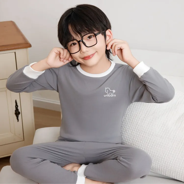 【秋冬新款】儿童保暖内衣学生套装秋冬男女家居服套装大童保暖内衣