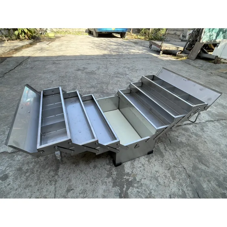 304/201现货 可定做 不锈钢工具箱折叠箱手提箱电工箱