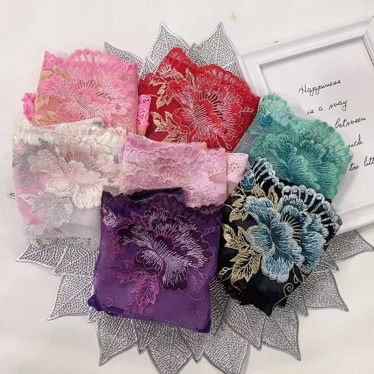 刺绣透明蕾丝三角内裤女士性感火辣2024本命年新款红色大码裤衩头