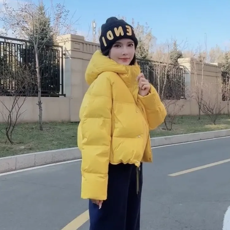 东北面包服2025冬季款棉衣短款宽松贝壳帽设计感小个子棉服女