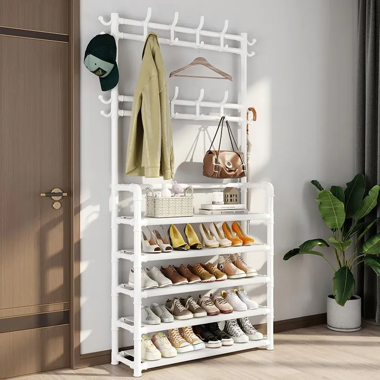 鞋架子多层客厅落地鞋帽架门口简易鞋架卧室出租房折叠收纳置物架