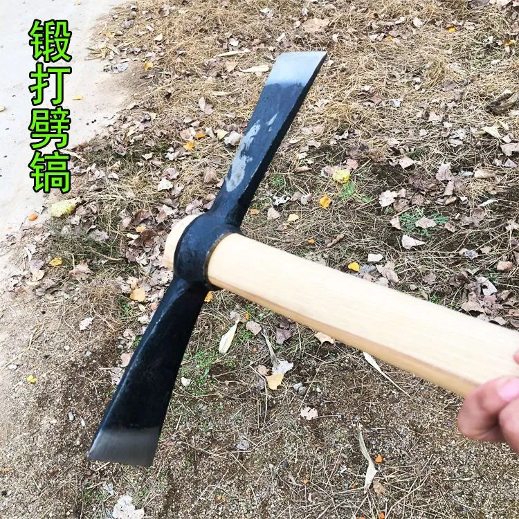 劈柴镐加大号十字镐刨树镐劈木头镐刨冰刨地钢镐挖树根专用双刃镐