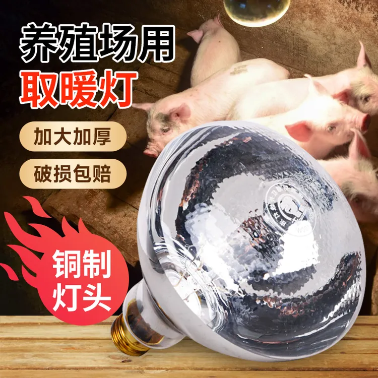 猪博士保温灯猪用小鸡养殖场专用育雏加热取暖灯泡小猪保暖灯