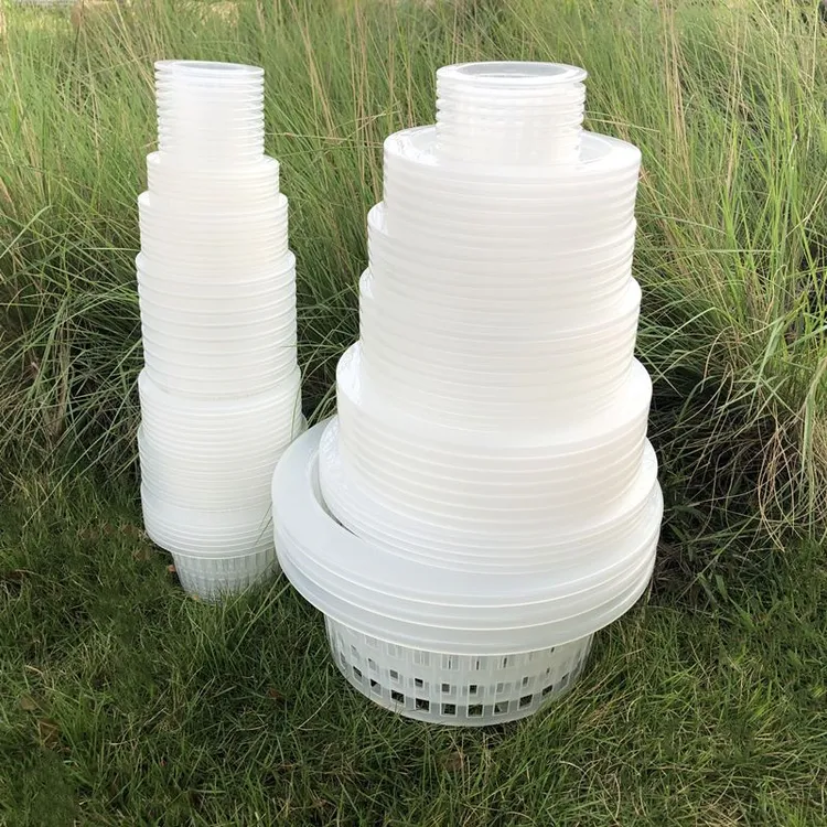 水培定植篮圆形方形无土栽培花盆瓶口固定器塑料篮筐固根器固定篮