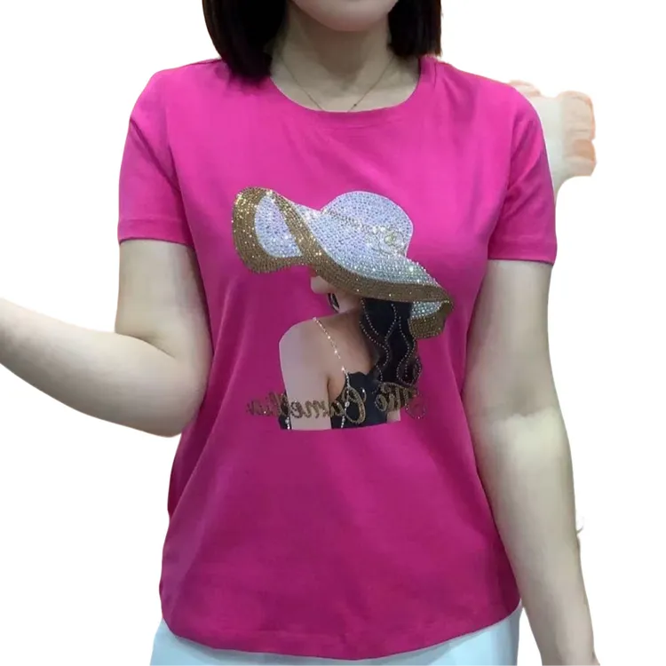 新款时尚洋气显瘦夏季百搭休闲女士短袖